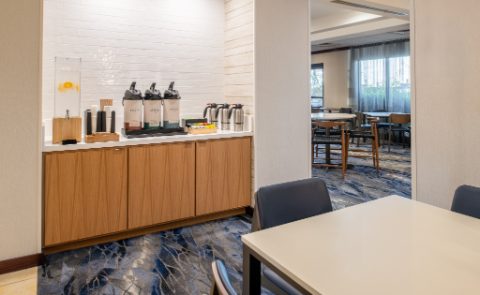 Fairfield Inn Santa Maria coffee and breakfast area