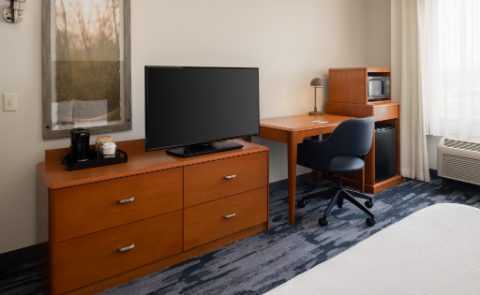 Fairfield Inn Santa Maria guestroom with TV